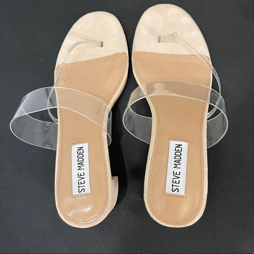 Steve Madden Clear Strap Sandals Size 7